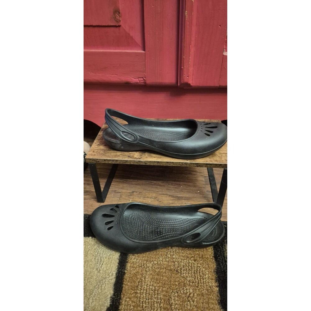 Crocs Kadee Women's 9 Black Slip On Shoes Never Worn Please Read